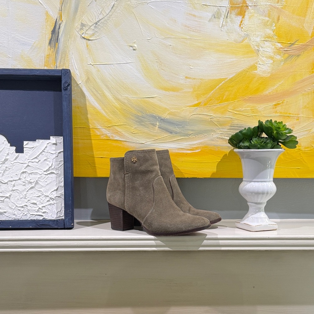 Tori Burch Suede Ankle Boots